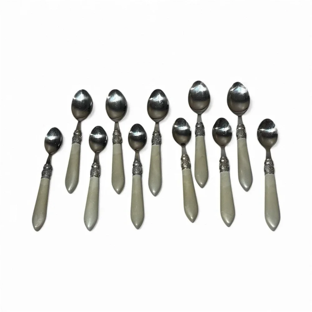 Pioneer Woman COWGIRL LACE GRAY Service 11‎ Pieces Stainless Flatware Silverware